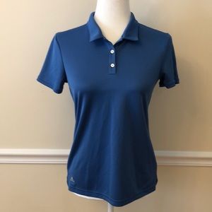 Girls Blue Adidas Short Sleeve Golf Shirt. Size 13-14.